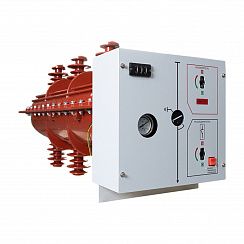 Элегазовый выключатель нагрузки ESQ FLN36-40,5D/630-20-MOA-PАPВ (40,5кВ, 630А, 20кА, руч. управ., кожух, рукоятка для руч. упр. HS,датчик давления GPM, с индик, мех. блок.)