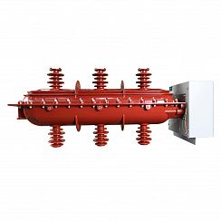 Элегазовый выключатель нагрузки ESQ FLN36-40,5D/630-20-MOA-EL (40,5кВ, 630А, 20кА, руч. управ., кожух, рукоятка для руч. упр. HS, датчик давления элегаза GPM, с индикацией напряжения)