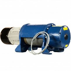 Таль стационарная типа 45 Т 0154 3,2т, Н=18м Vпод. 8 м/мин., без электрооб., с ОГП, канатоукладчиком и крюковой подвеской, -20...+40С, стоящая